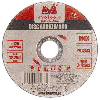 Disc Abraziv ETP A60 Inox / D[mm]: 115; B[mm]: 1