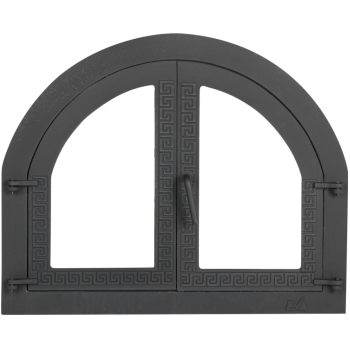 STOVE DOOR WITH  GLASS / C: c00364; H[mm]: 480; B[mm]: 590