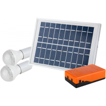 Kit Iluminare LED Incarcare Solara si 2 Becuri / P[W]: 5